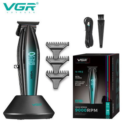 VGR V-992 V-270 high-end men's hair clipper LCD digital display