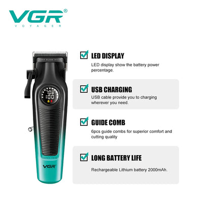 VGR V-196 V-996 Professional Barber Cutting Machines Kit