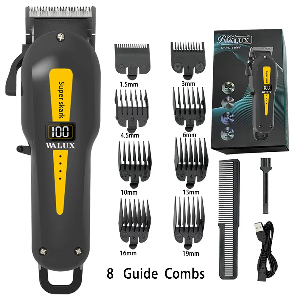 Professional Barber Hair Clipper Lithium Battery USB Chargeable Trimmer