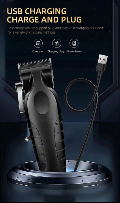 Kemei Men's Electric Hair Clipper USB Rechargeable KM-2296