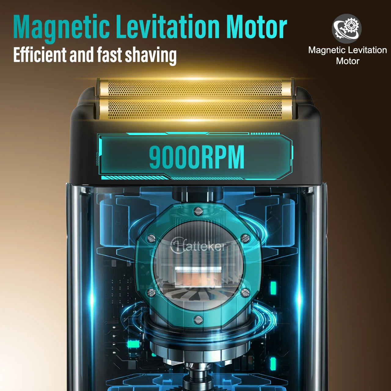 Hatteker Rechargeable Electric Head Shaver Razor