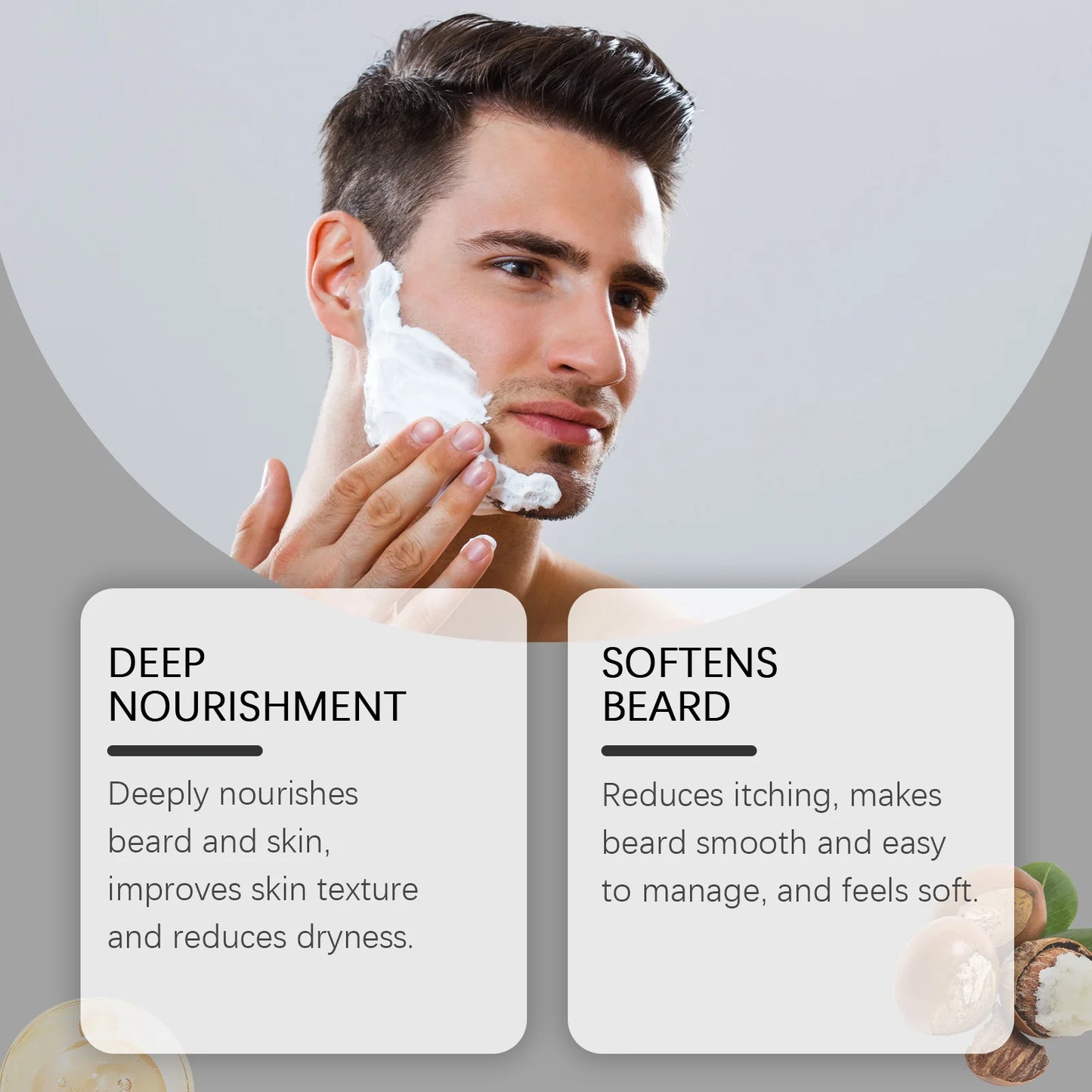 60g Vanilla Beard Keep Smoothing Nourishing Balm