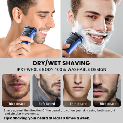 Sejoy Electric Razor for Men Waterproof Rechargeable Electric Shavers
