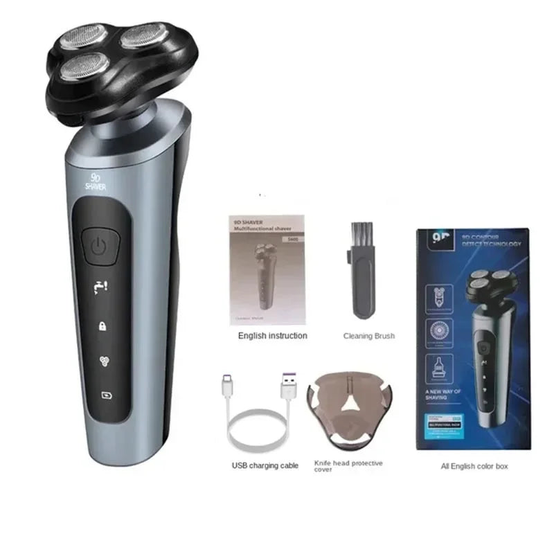 Shaver Male 9D Three-in-one Electric Razor Men Face Shaver