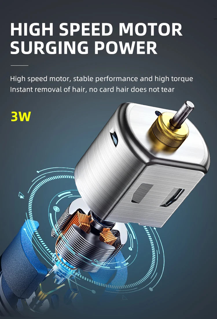 Kemei KM-418 Hair Clipper - Waterproof Rechargeable Hair Trimmer 60min 3W