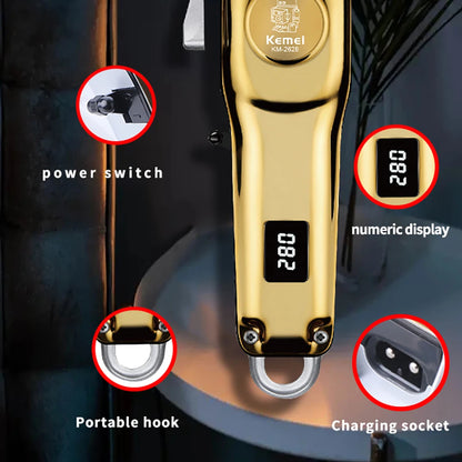 Kemei Professional Hair Clippers Barber Electric Cordless Trimmer