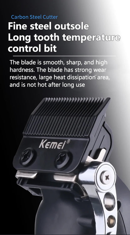 Kemei Professional Hair Clipper For Men Adjustable Hair Trimmer