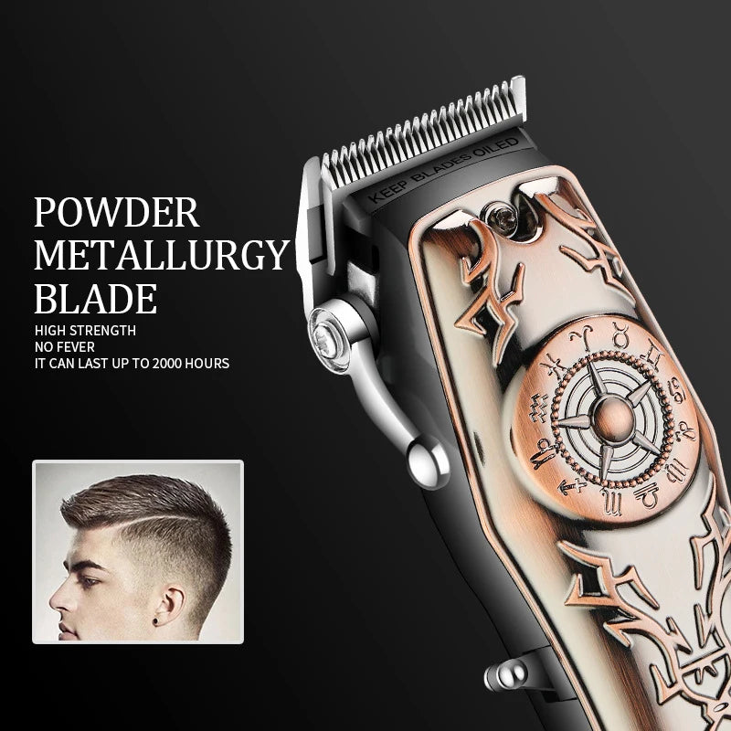Kemei Cordless Professional Hair Clipper Barber Trimmer  Kit KM-2617
