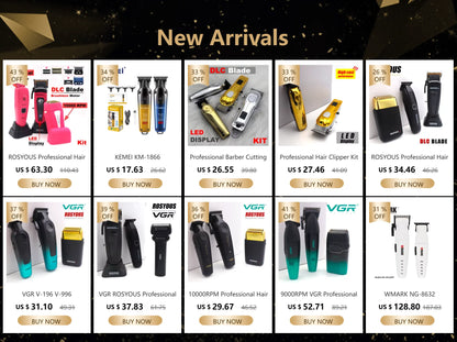 T9 Professional Hair Trimmer Machine Metal Body Stainless Steel
