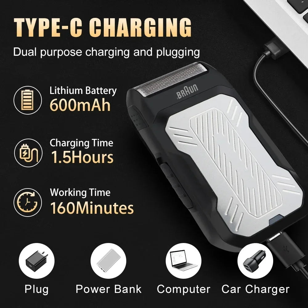 Original Fang Braun M606 Electric Razor Professional Shaver for Men