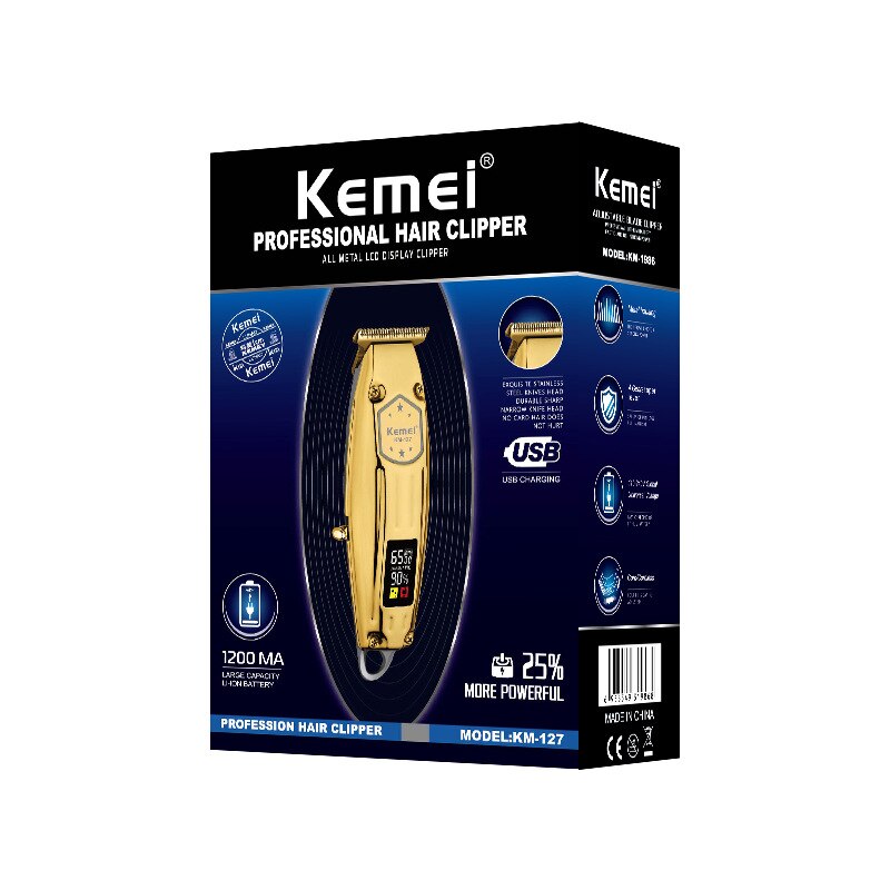 Original Kemei Barber  Hair Trimmer Professional Electric Beard Hair Clipper