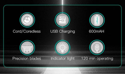 VGR Trimmer Rechargeable Hair Clipper Cordless Hair Cutting V-071