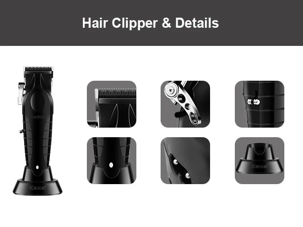 2500mah Lithium Battery Adjustable Trimmer Kemei Km-2296