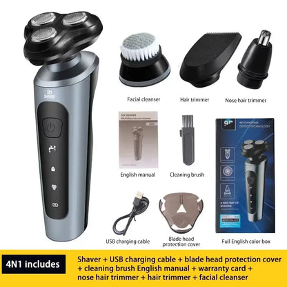 Lenovo Electric Shaver Multi Functional 9D Water Wash High Power