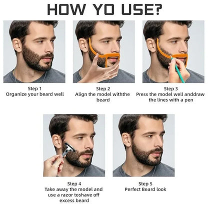 1pc High Quality Practical Plastic Men's Beard Shaping Shaper