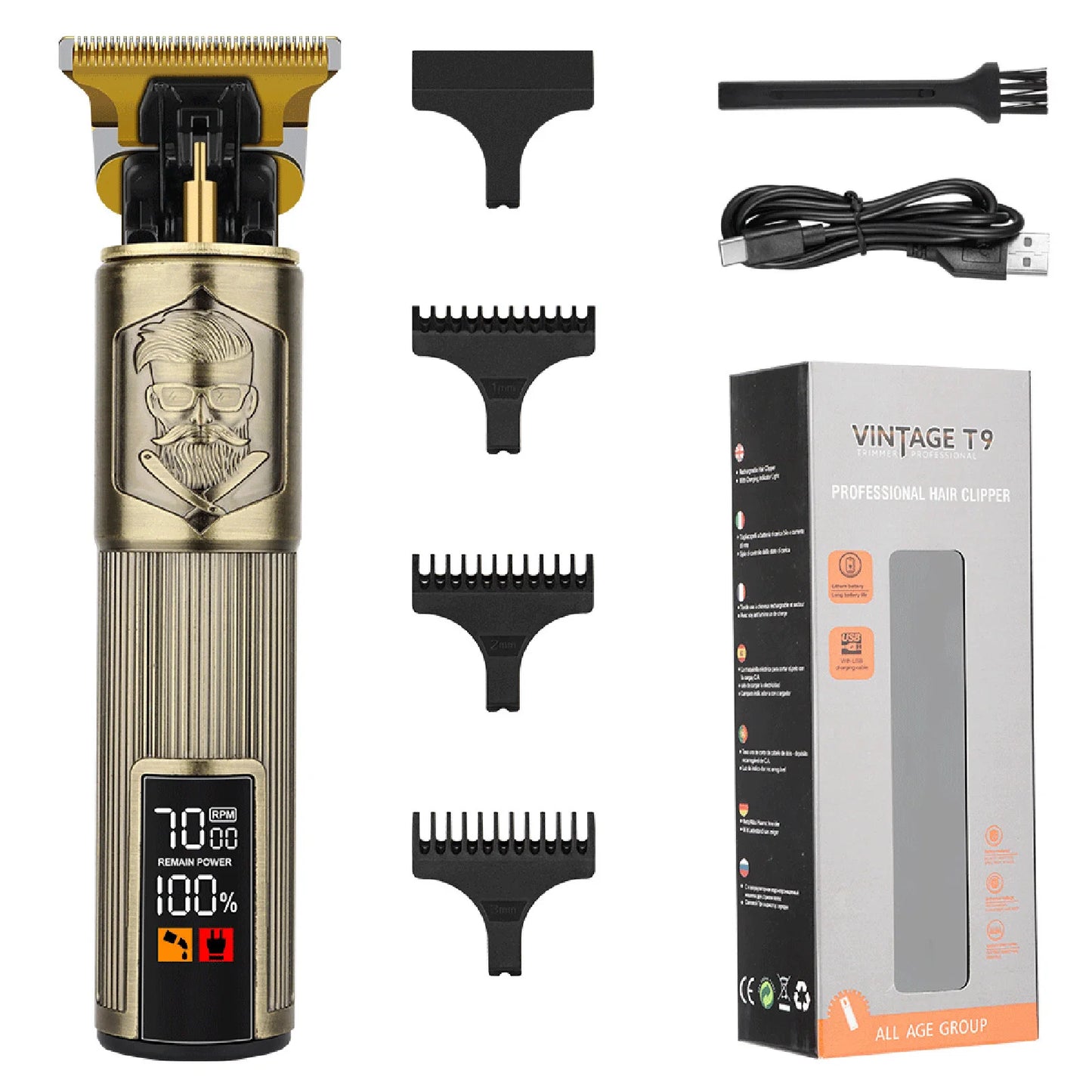 HIENA T9 hair clipper Professional barber Hair cutting