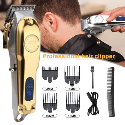 Hiena HYN-202 Professional T-Blade Hair Clippers For Men