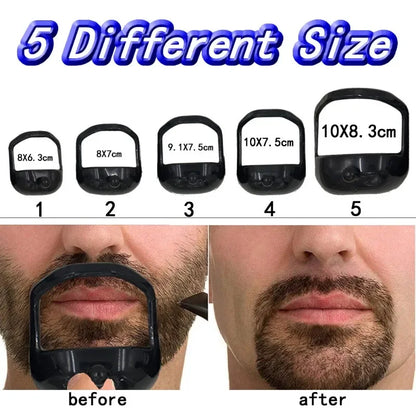 5 Sizes of Beard Goatee Shaving Template Beard Shaping Tool