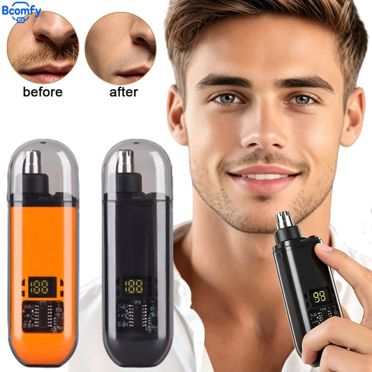 Electric Nose Hair Clipper for Men 2-in-1 Ear & Nose Trimmer