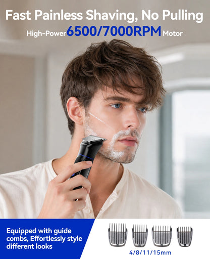 S38 Electric Hair Trimmer for Men 6 in 1 Body Hair Shaver