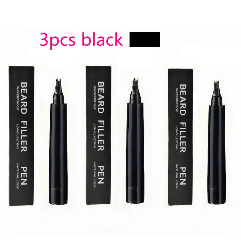 Beard Filling Pen Black/Brown Waterproof Beard Filler Pencil