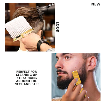Professional Barber Kit: Neck Duster Beard Brush