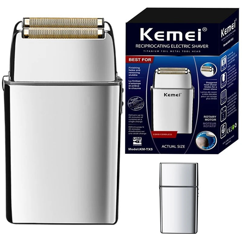 Kemei Tx5 Pro Metal Housing Barber Shop Hair Electric Shaver