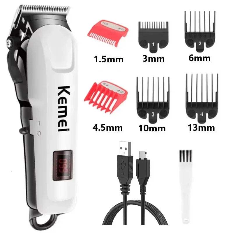 Kemei KM-809A Professional Hair Clipper Adjustable Hair Trimmer