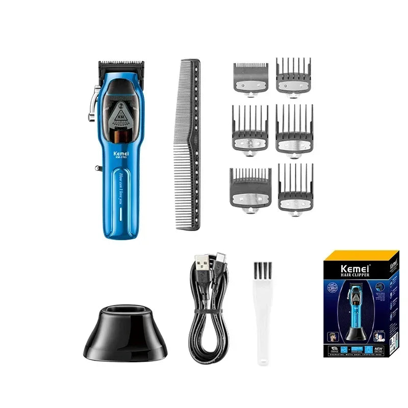 Kemei Professional Hair Clipper Barber Cordless Hair Trimmer
