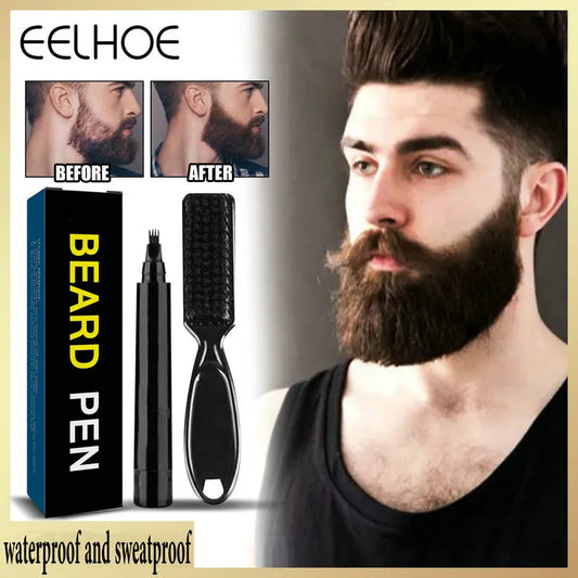 Man Cosmetic Beard Filling Pen Kit Beard Enhancer Brush Beard Coloring Pencil
