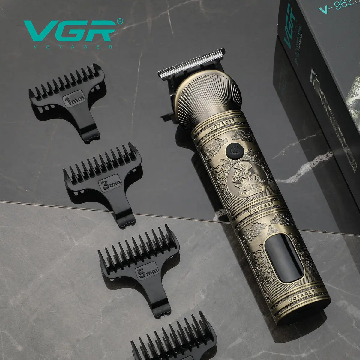 VGR Retro Metal Electric Hair Clipper Household Oil Head Carving