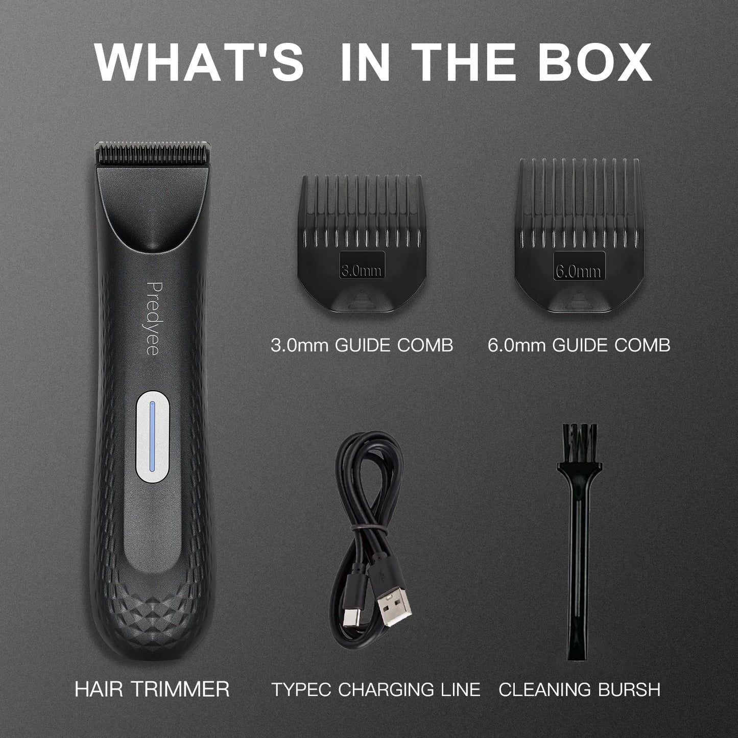 Electric Trimmer for Men's Groin Hair Trimmer