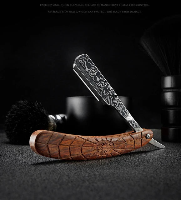 Men Professional Barber Razor Manual Shaver Straight Edge – Beard Air