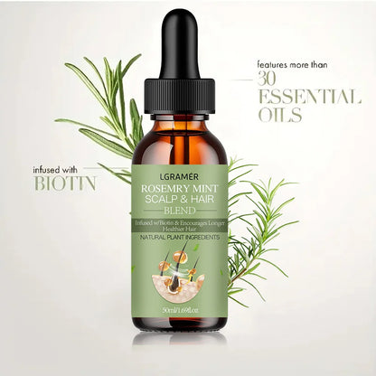 Hair Growth Essential Oil Rosemary Mint Hair Strengthening Oil