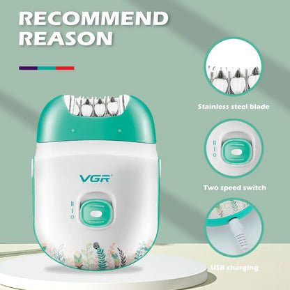Original VGR Rechargeable Women Hair Removal Machine