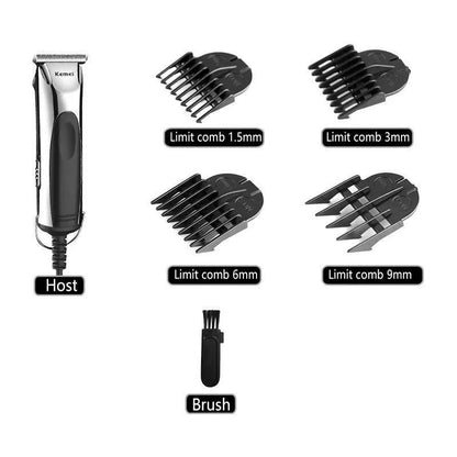 Kemei 850 professional hair trimmer plug in electric hair clipper