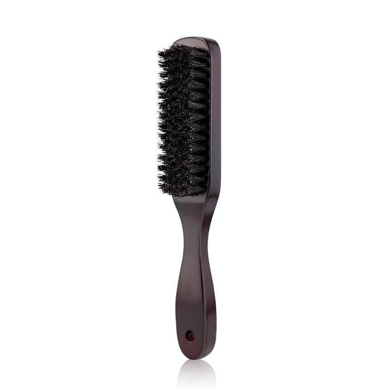 Hair Brush Wood Handle Boar Bristle Beard Comb
