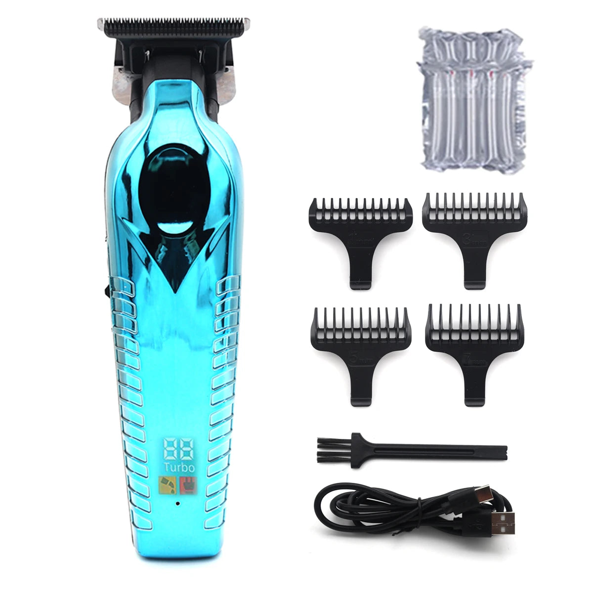 Hair Trimmer for Men Zero Gapped DLC T Blade Oil Head LED Display