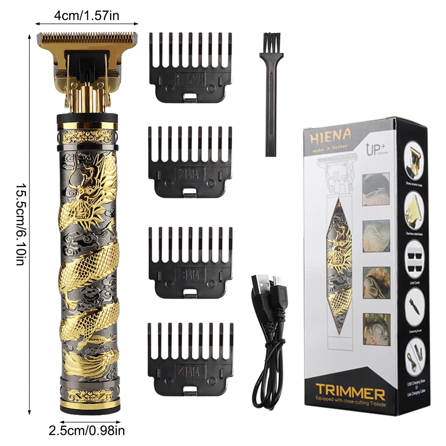 T9 Electric Hair Trimmer LCD Intelligent Display