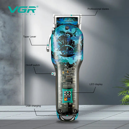 VGR Barber Hair Cut Machine Cordless Hair Trimmer V-685