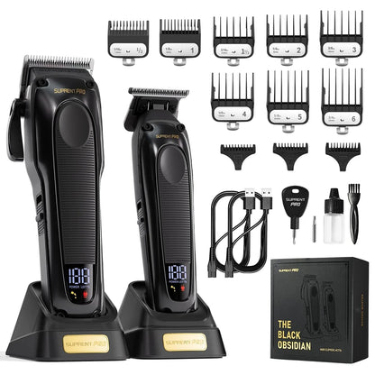 Professional Cordless Hair Clipper & Trimmer & Foil Shaver