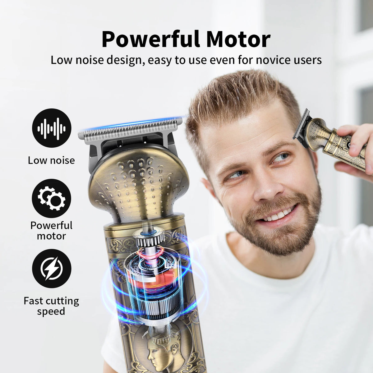 HIENA Beard Trimmer for Men Electric Razor Shaver