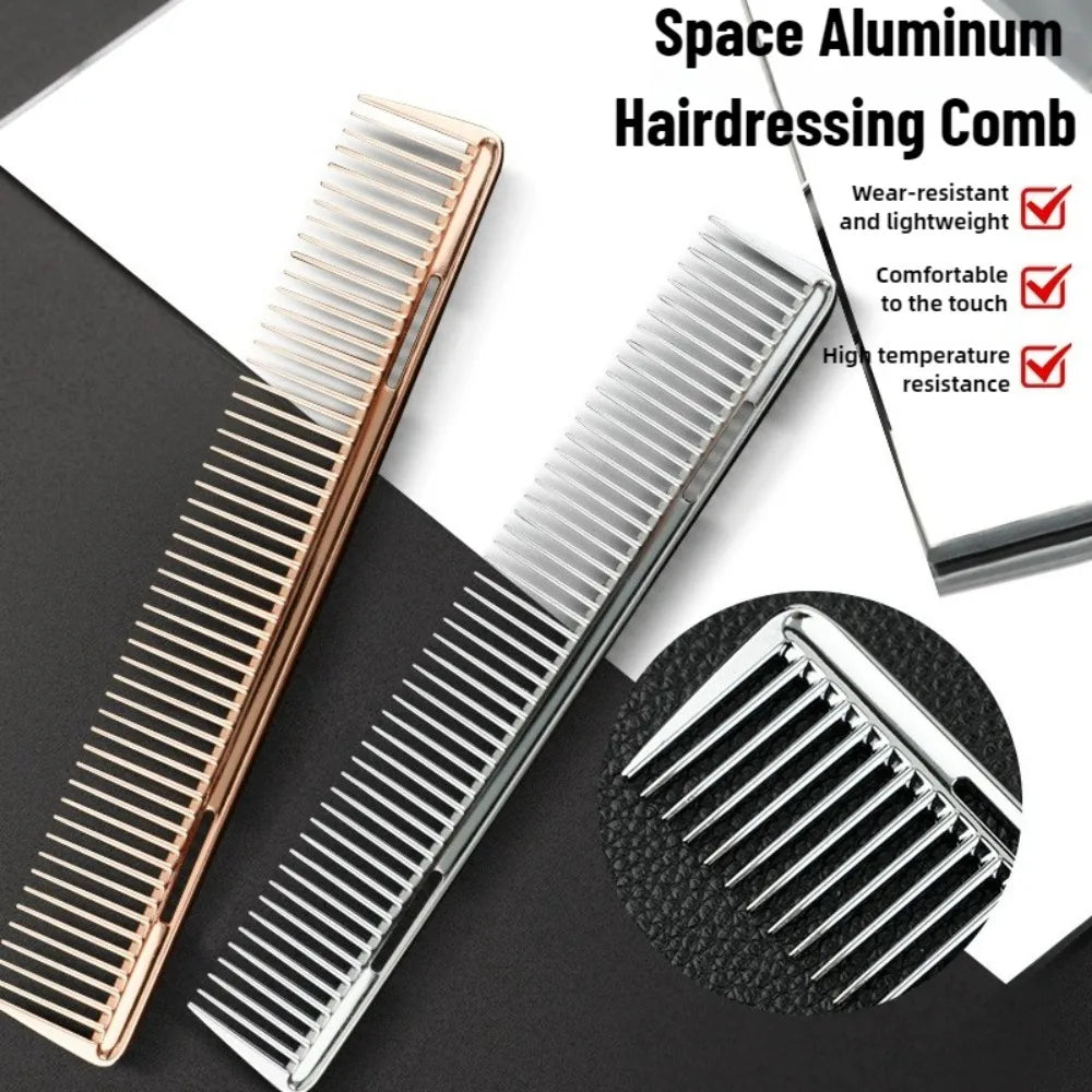 Professional Hairdressing Combs Aluminium Hair Comb Rat Tail