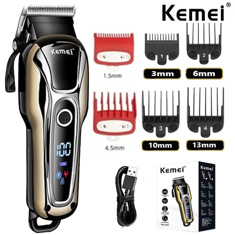 Kemei 1990 new hair clipper professional hair clipper set