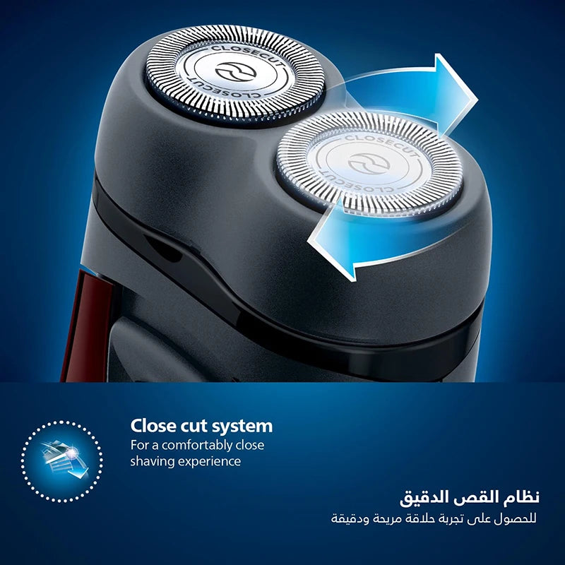 Philips Electric Shaver Battery Power Portable Beard Trimmer