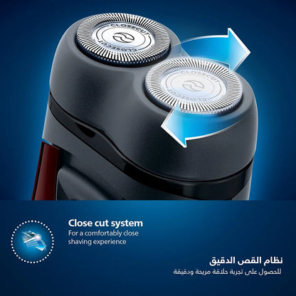 Philips Electric Shaver Battery Power Portable Beard Trimmer