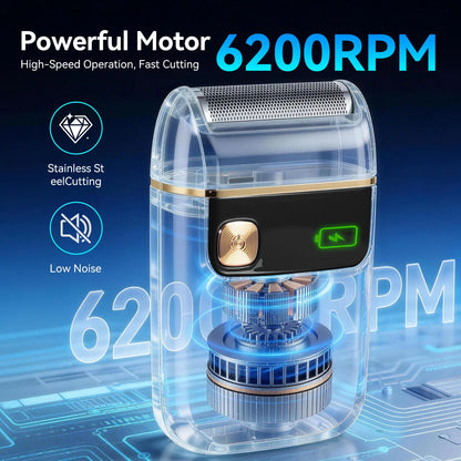 Solimpia Portable Mini Electric Shaver for Men Single-Head
