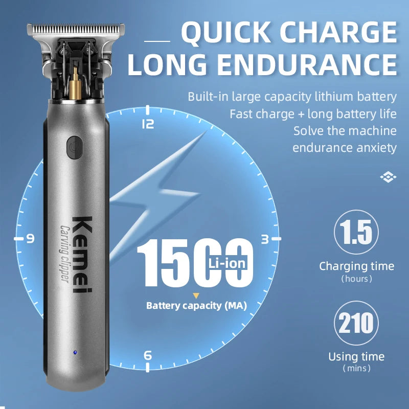 Kemei 10W Hair Clippers Men Beard Trimmer Cutter