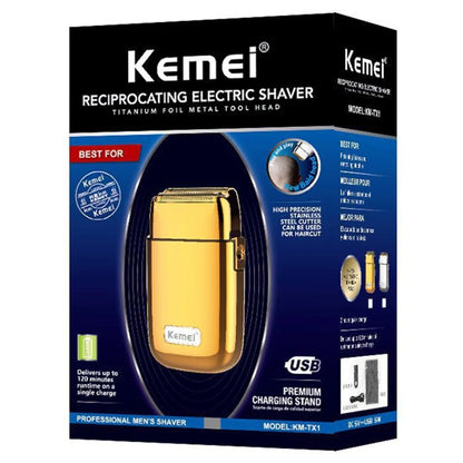 Kemei Tx1 Full Metal Electric Shaver For Men Electric Razor