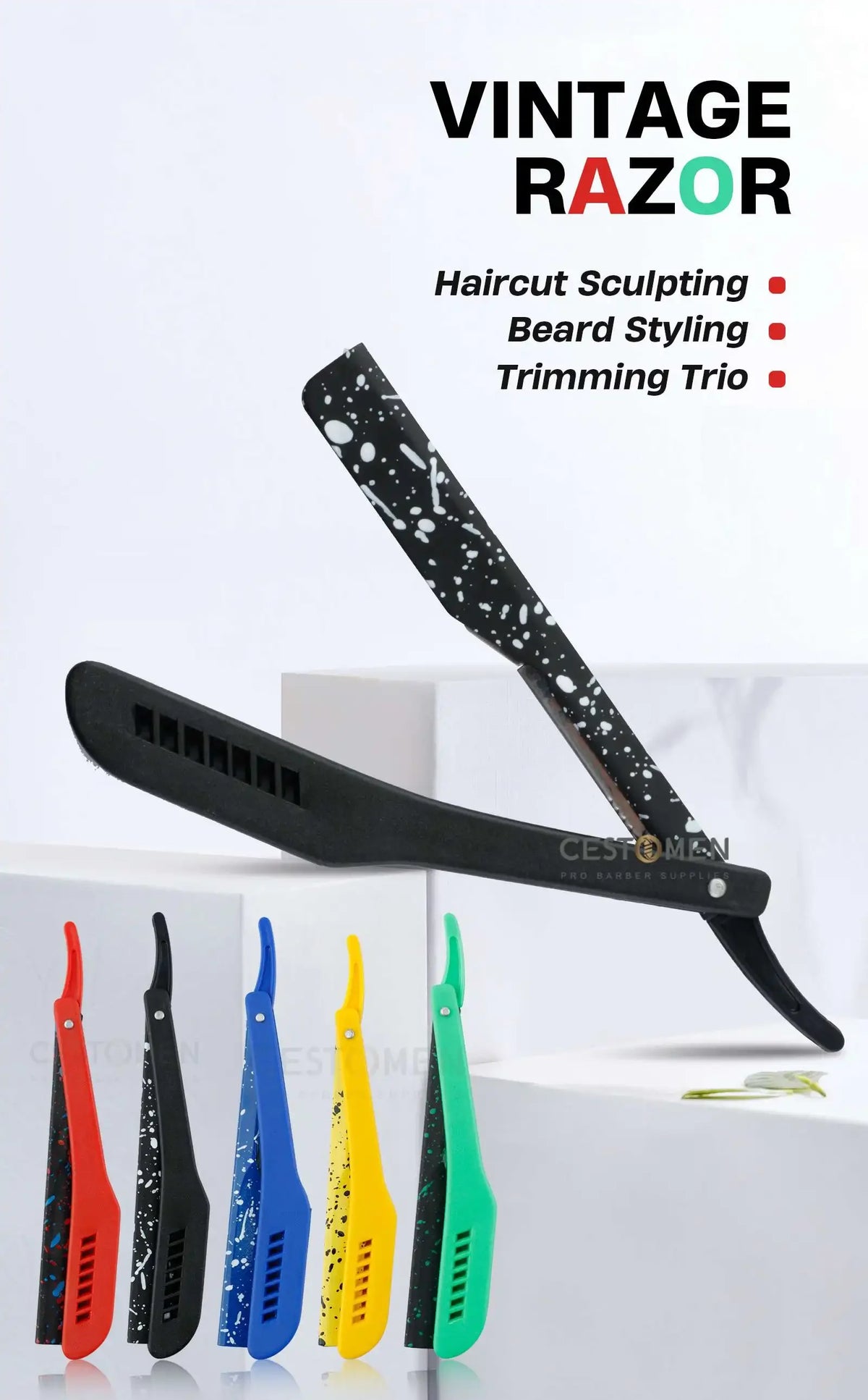 Folding Razor Cutter New Camouflage Professional Folding Shaving Razors For Men – Beard Air